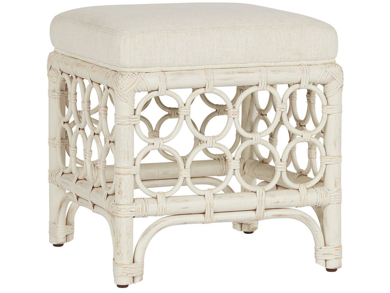 Getaway Rattan Stool White