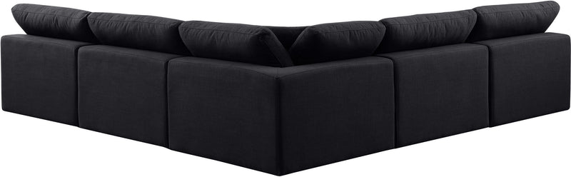 Comfy - 5 Piece Linen Modular Corner Armless Sectional