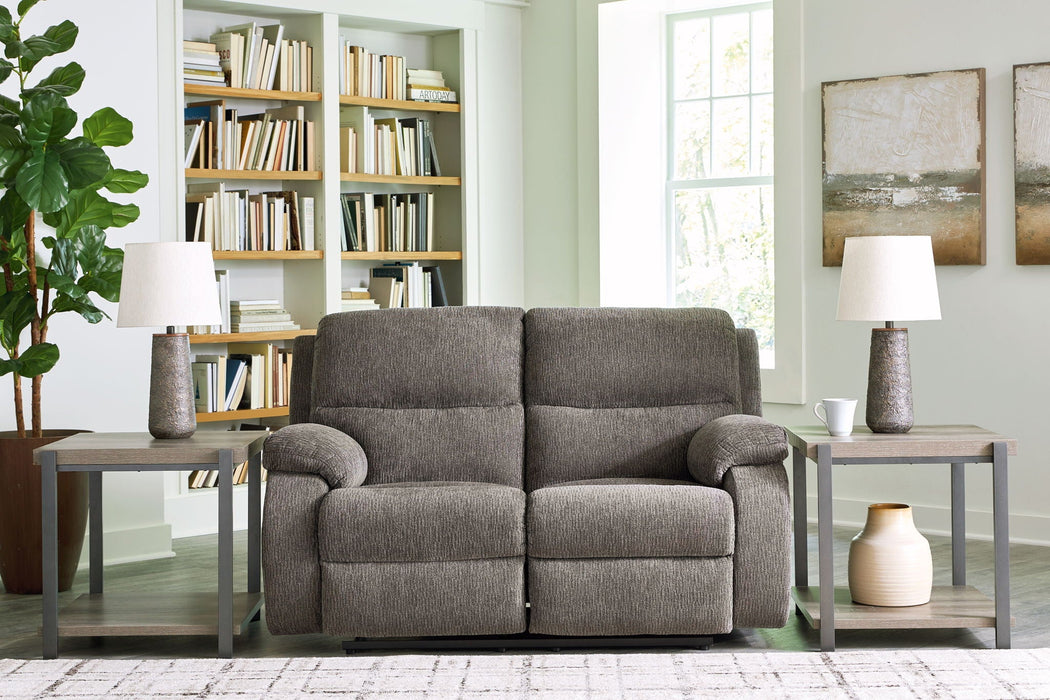 Scranto - Reclining Loveseat - Fabric - Brindle