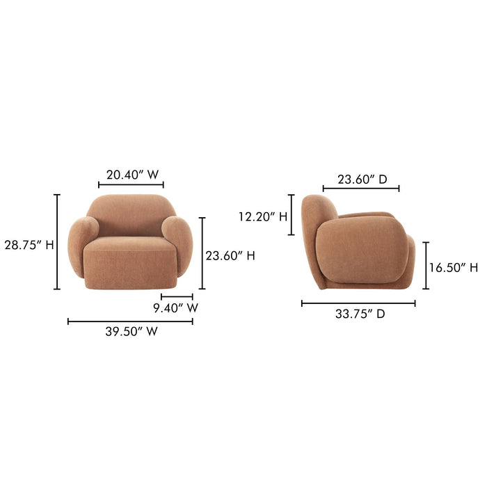 Hazel - Lounge Chair - Copper