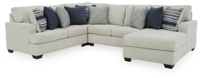 Lowder 4-Piece Sectional with Ottoman