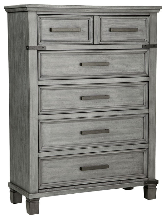 Russelyn - Five Drawer Chest - Gray