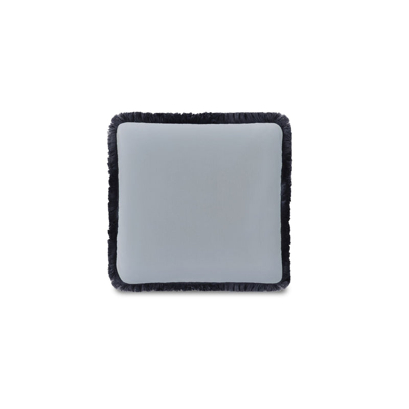 Yasmin - Square Cushion Faux Mohair - Light Blue
