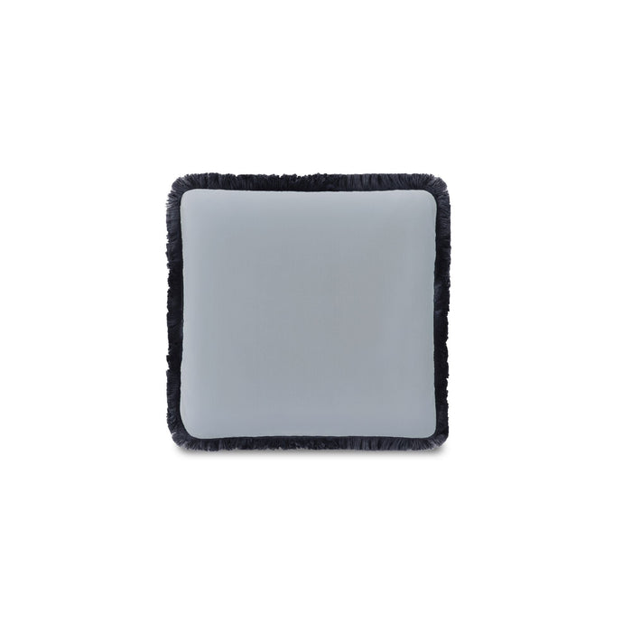Yasmin - Square Cushion Faux Mohair - Light Blue