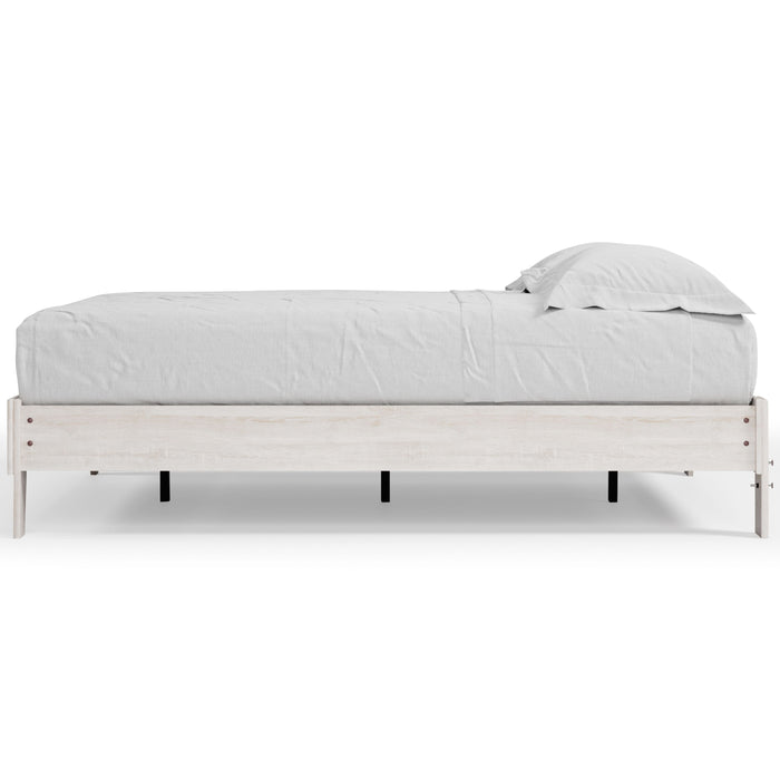 Shawburn Whitewash Platform Bed