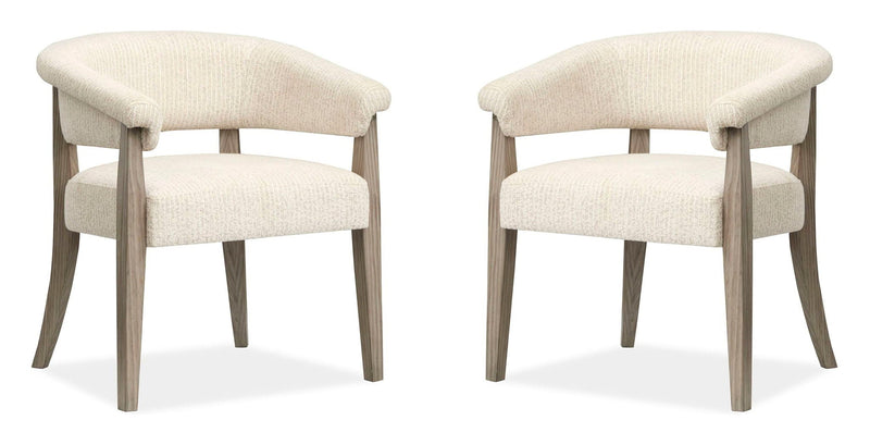 Braelyn - Upholstered Host Chair (Set of 2) - Dorian Gray