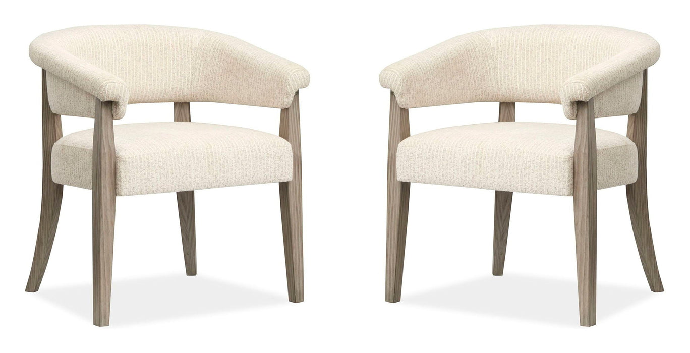 Braelyn - Upholstered Host Chair (Set of 2) - Dorian Gray