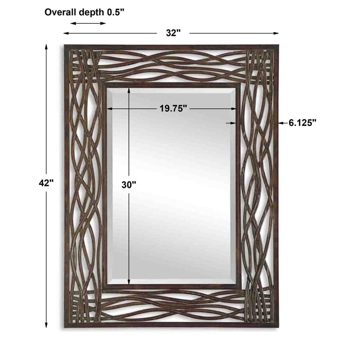 Dorigrass - Metal Mirror - Brown