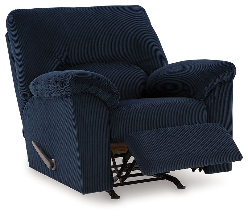 Simplejoy - Rocker Recliner - Fabric - Navy