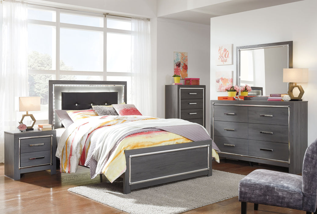 Lodanna Gray Panel Bed