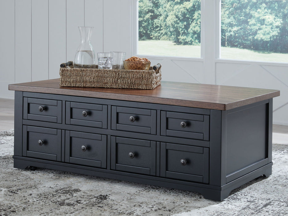 Wildenauer - Lift Top Cocktail Table - Brown / Black