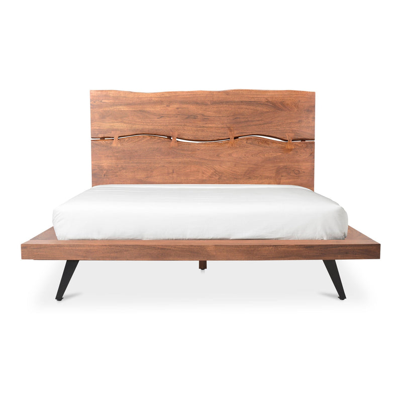 Madagascar - Queen Platform Bed - Light Brown