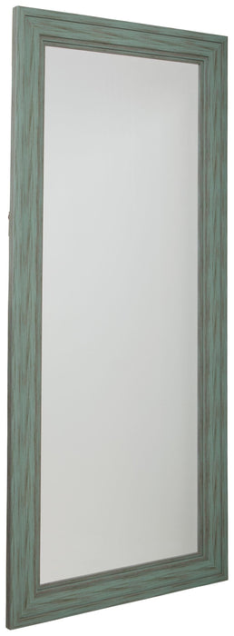 Jacee Floor Mirror - Antique Teal