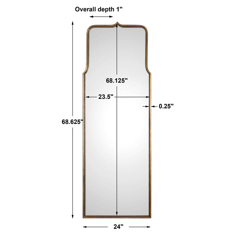 Adelasia - Mirror - Antiqued Gold