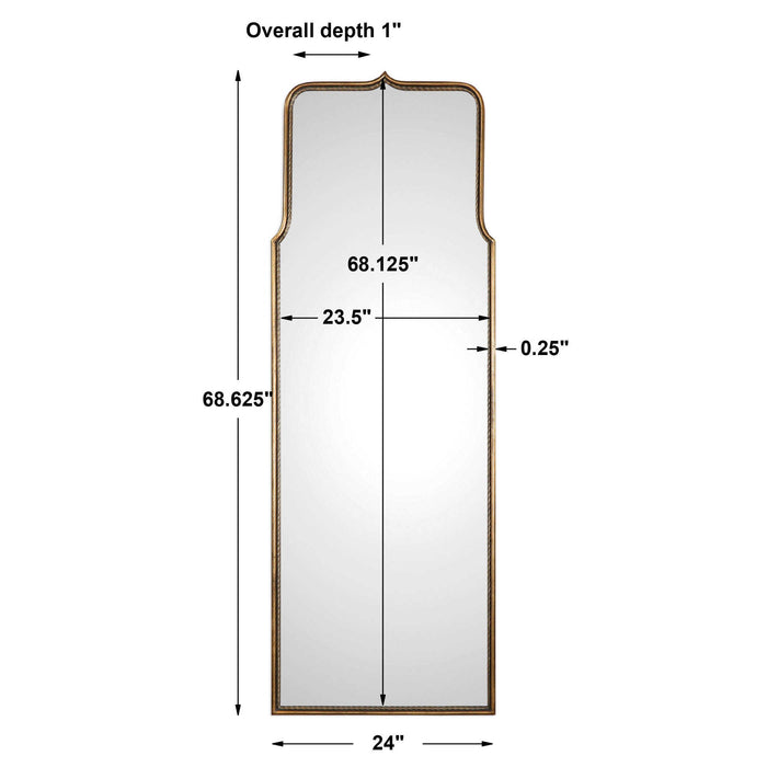 Adelasia - Mirror - Antiqued Gold