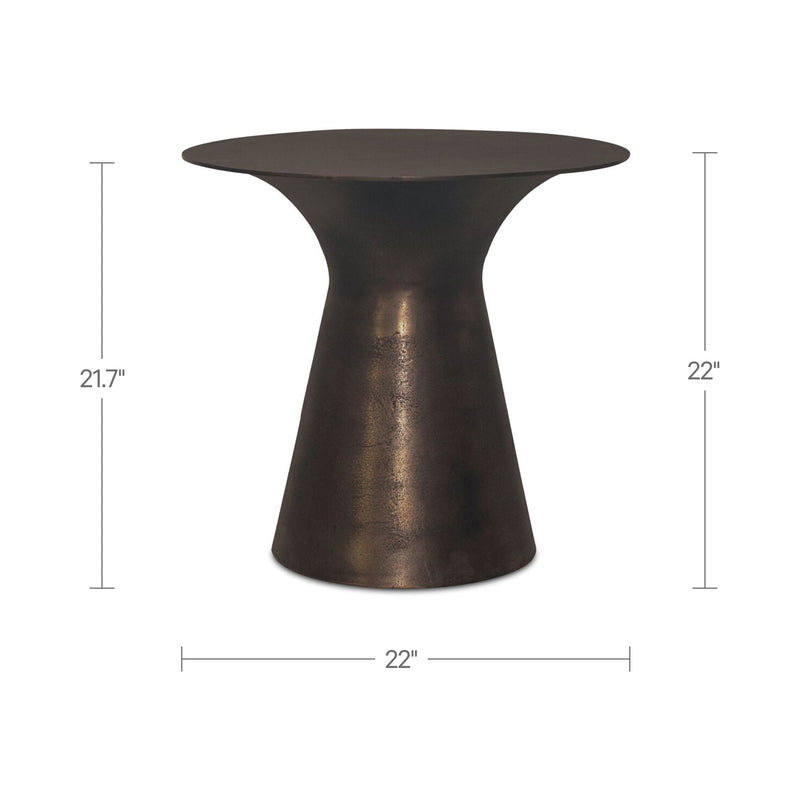 Bardo - Outdoor Side Table - Deep Bronze