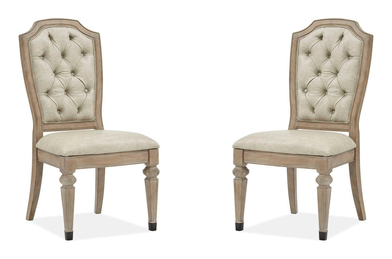 Marisol - Dining Side Chair With Upholstered Seat and Back (Set of 2) - Fawn
