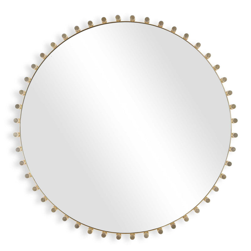 Avelyne - Round Mirror - Gold
