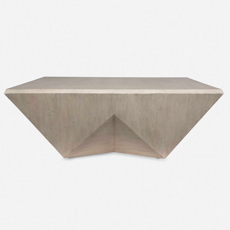 Collins - Modern Coffee Table - Light Gray