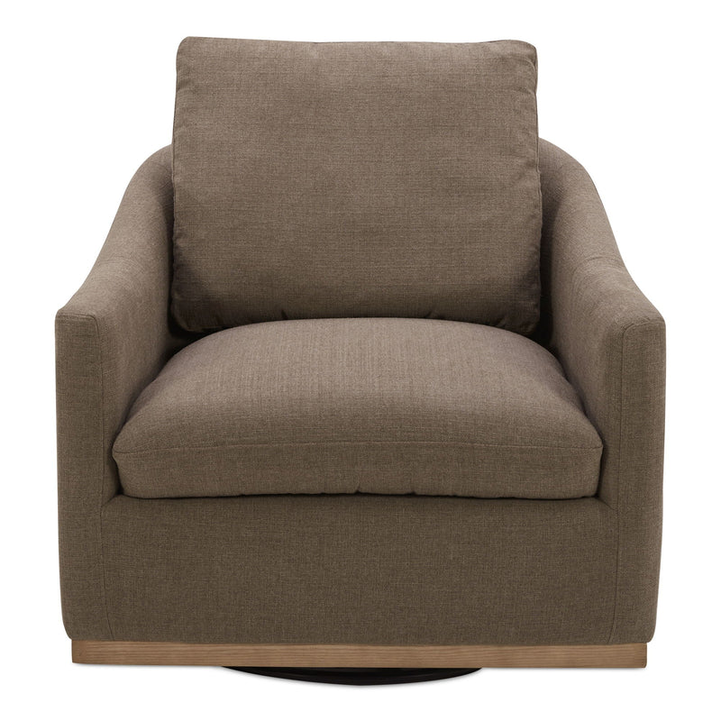 Linden - Swivel Chair - Soft Taupe / Tan