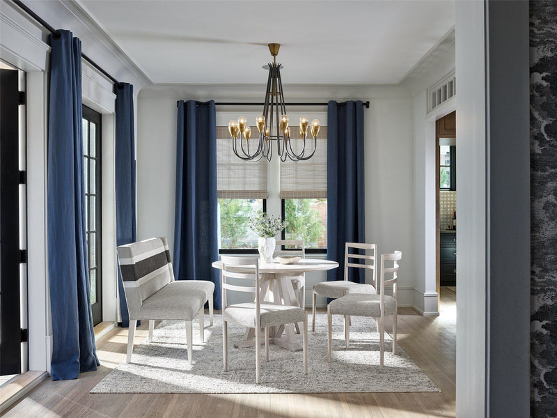 Modern Farmhouse Peyton Banquette Pearl Silver