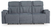 Studio Cave - Power Reclining Sofa - Steel