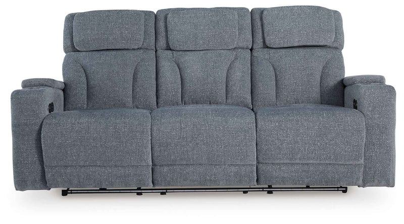 Studio Cave - Power Reclining Sofa - Steel