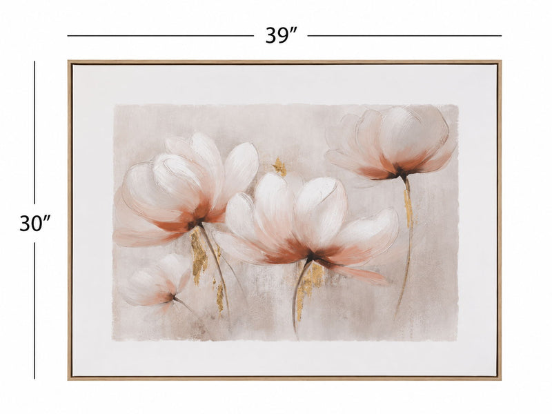 Blush Magnolia II Framed Canvas - Pink