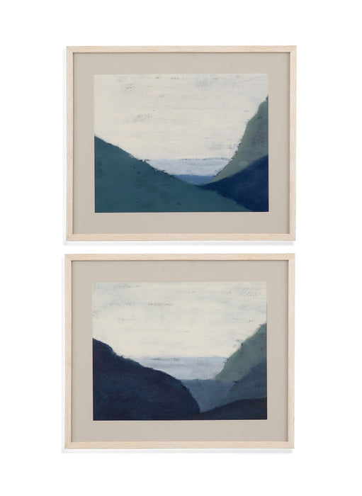 Muted Coast II Framed Print - Blue
