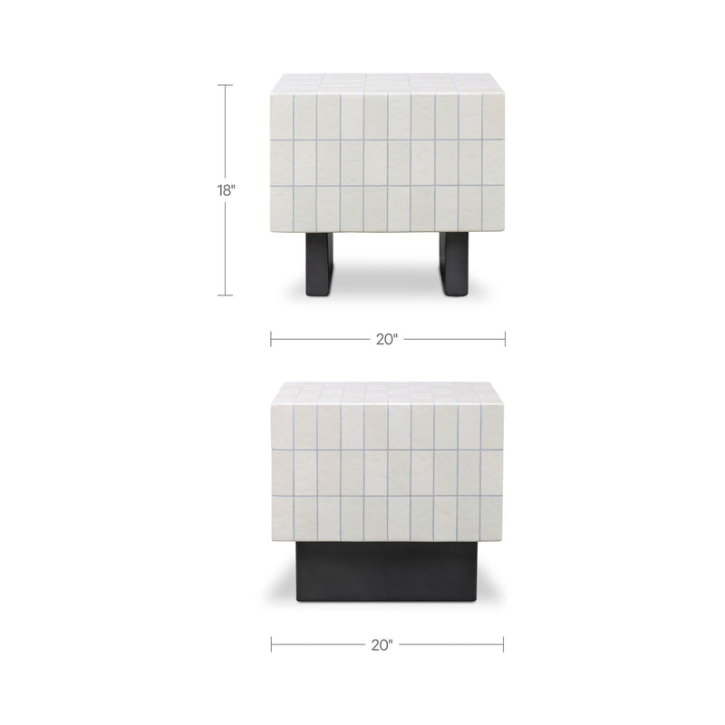 Farren - Outdoor Side Table - Cream