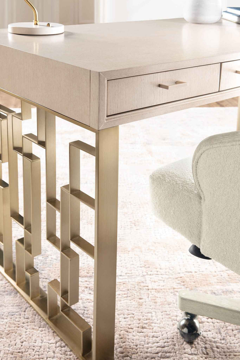 Marlowe - Writing Desk - Polished Limestone
