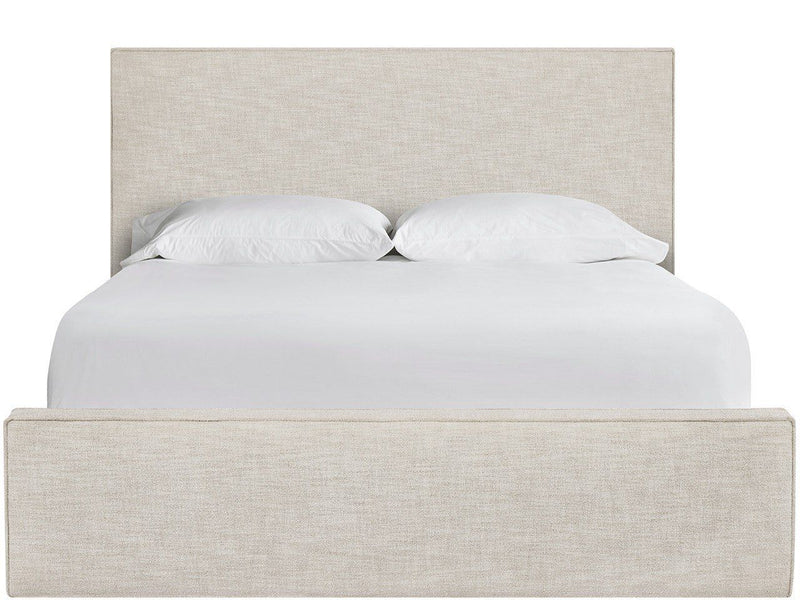 Oasis - Upholstered King Bed - White / Beige