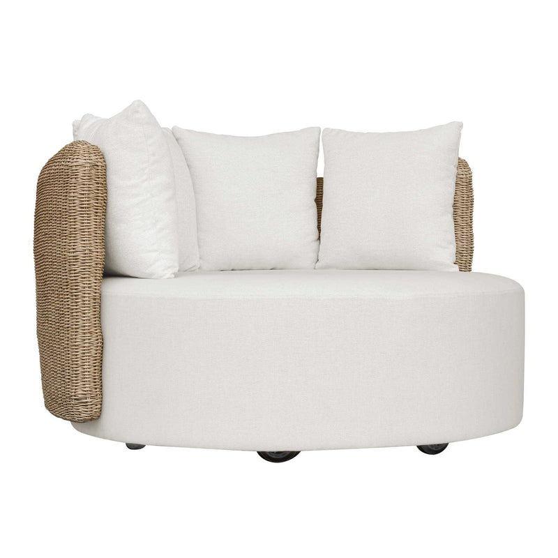 Sunset - Outdoor Round Swivel Day Bed - White