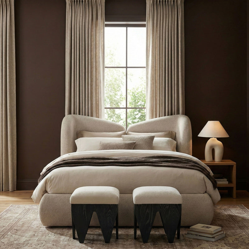Altair - Fabric Bench - Black Base