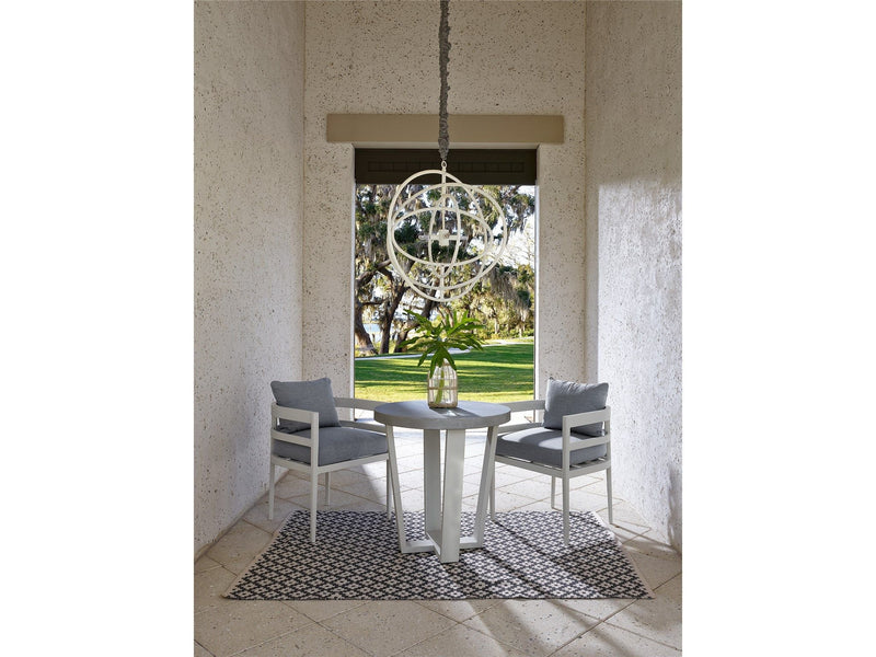 Coastal Living Outdoor South Beach Patio Table Pearl Silver