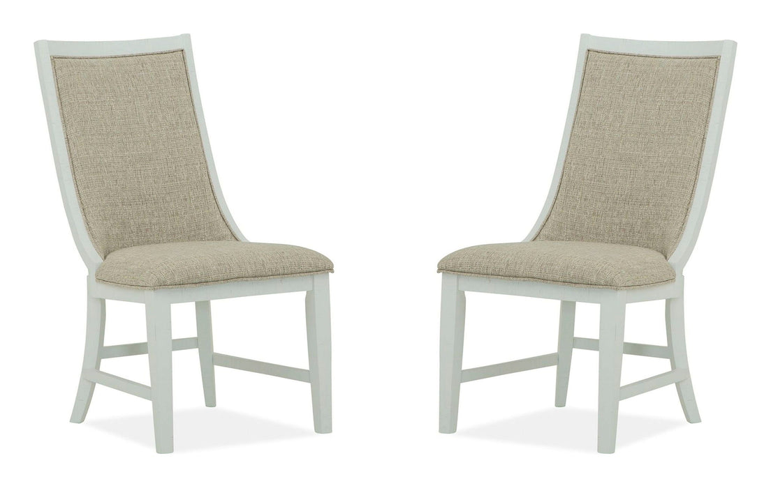 Heron Cove - Upholstered Host Side Chair (Set of 2) - Dark Brown