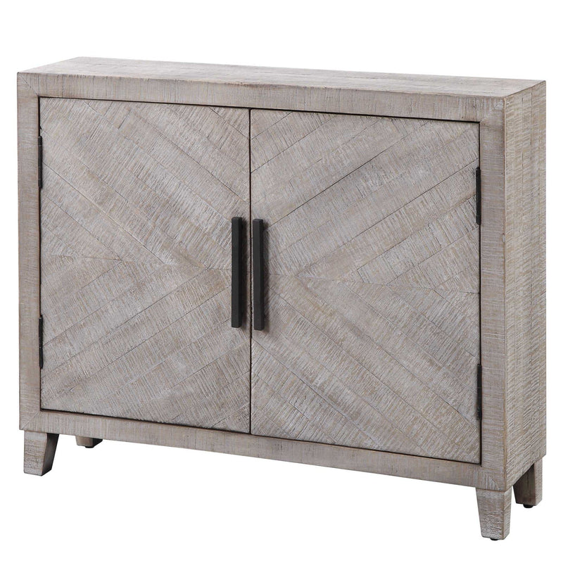Adalind - Washed Accent Cabinet - White Washed
