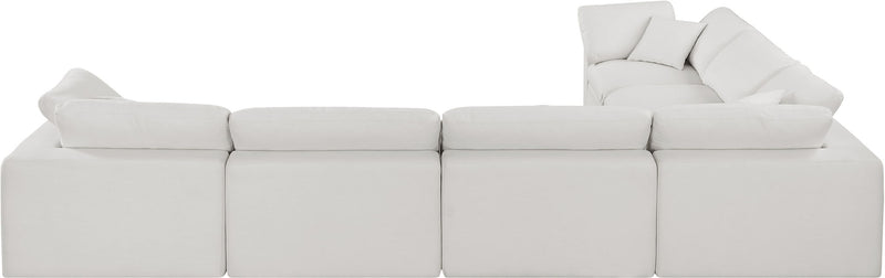 Comfy - 6 Piece Linen Modular Corner Sectional