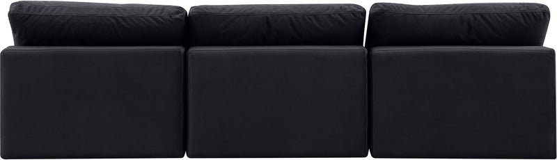 Comfy - Velvet Modular Armless Sofa 3 Seats