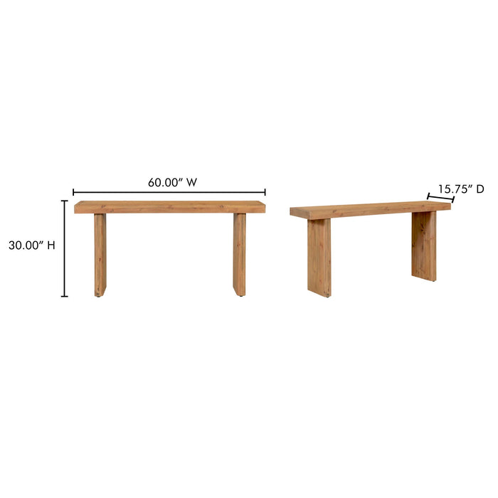 Monterey - Console Table - Rustic Blonde