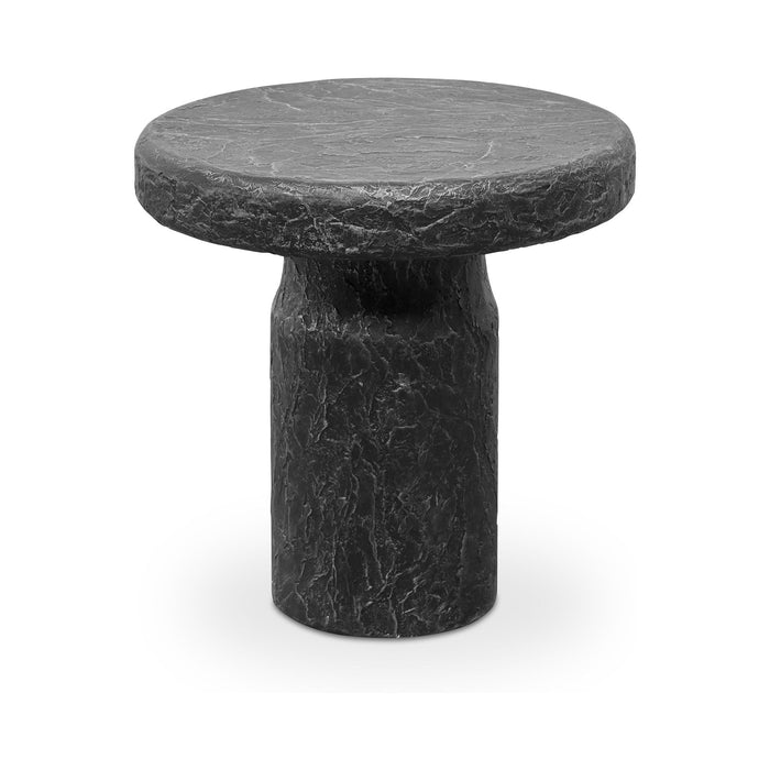 Nia - Outdoor Side Table - Charcoal / Gray