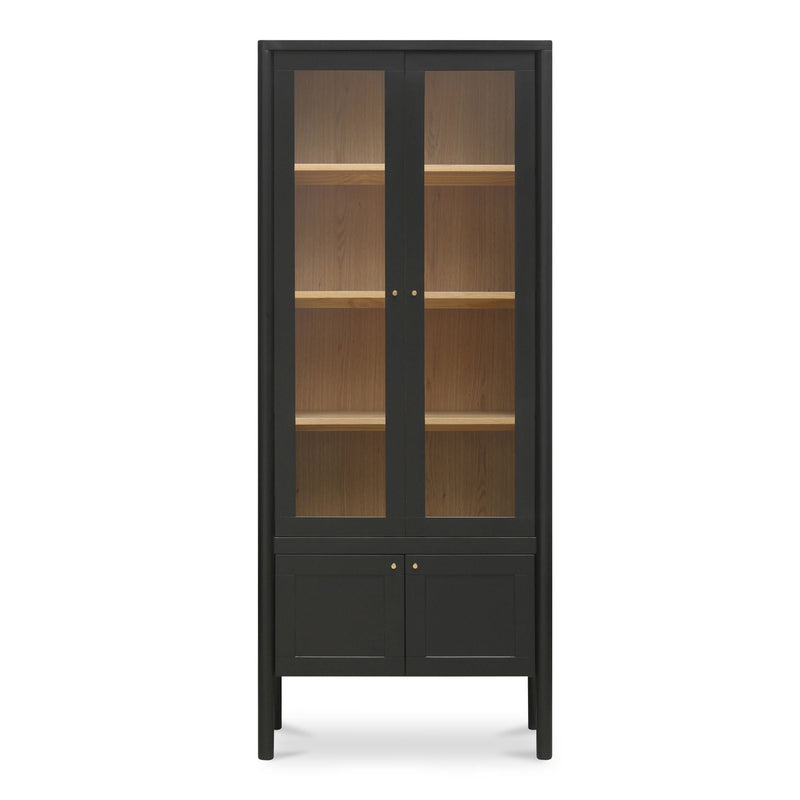 Hannah - Tall Display Cabinet - Black