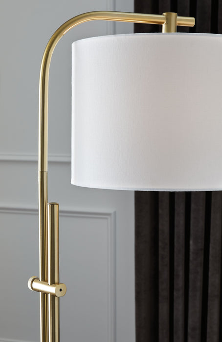 Baronvale Metal Floor Lamp - Brass