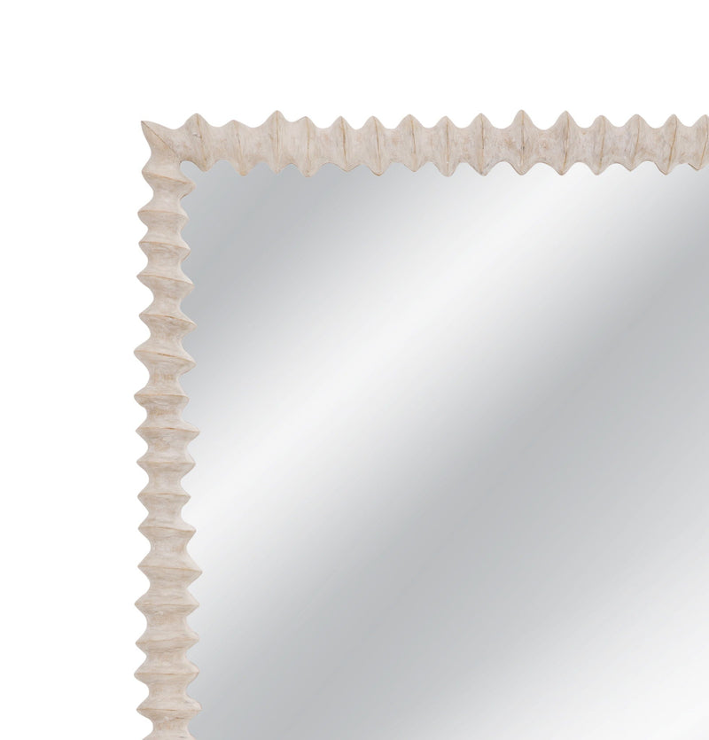 Churchill - Wall Mirror - Distressed White