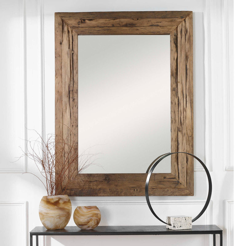 Rennick - Wood Mirror - Dark Brown