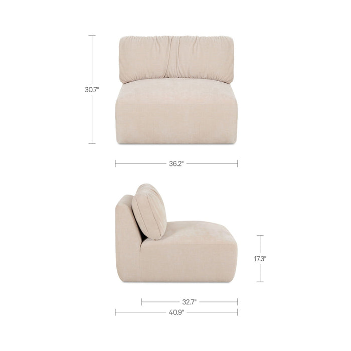 Matina - Slipper Chair - Oatmeal