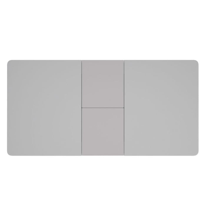 Corvus Dining Table w/Extension in Warm Grey