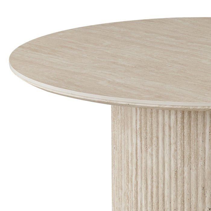 Thalia 47" Round Dining Table Ivory