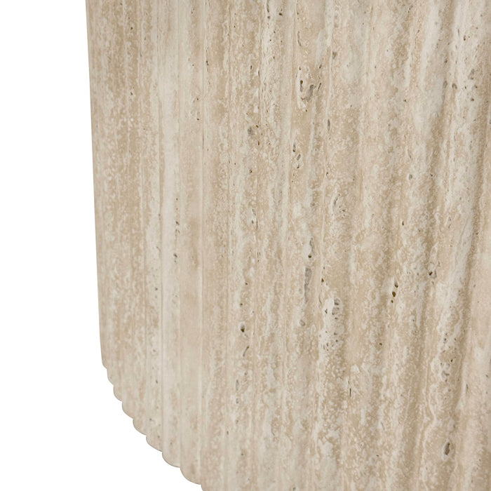 Thalia 47" Round Dining Table Ivory