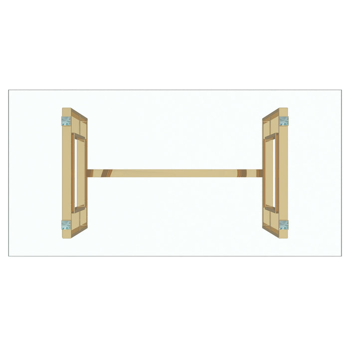 Eros Maxim 5pc Dining Set Gold/Black